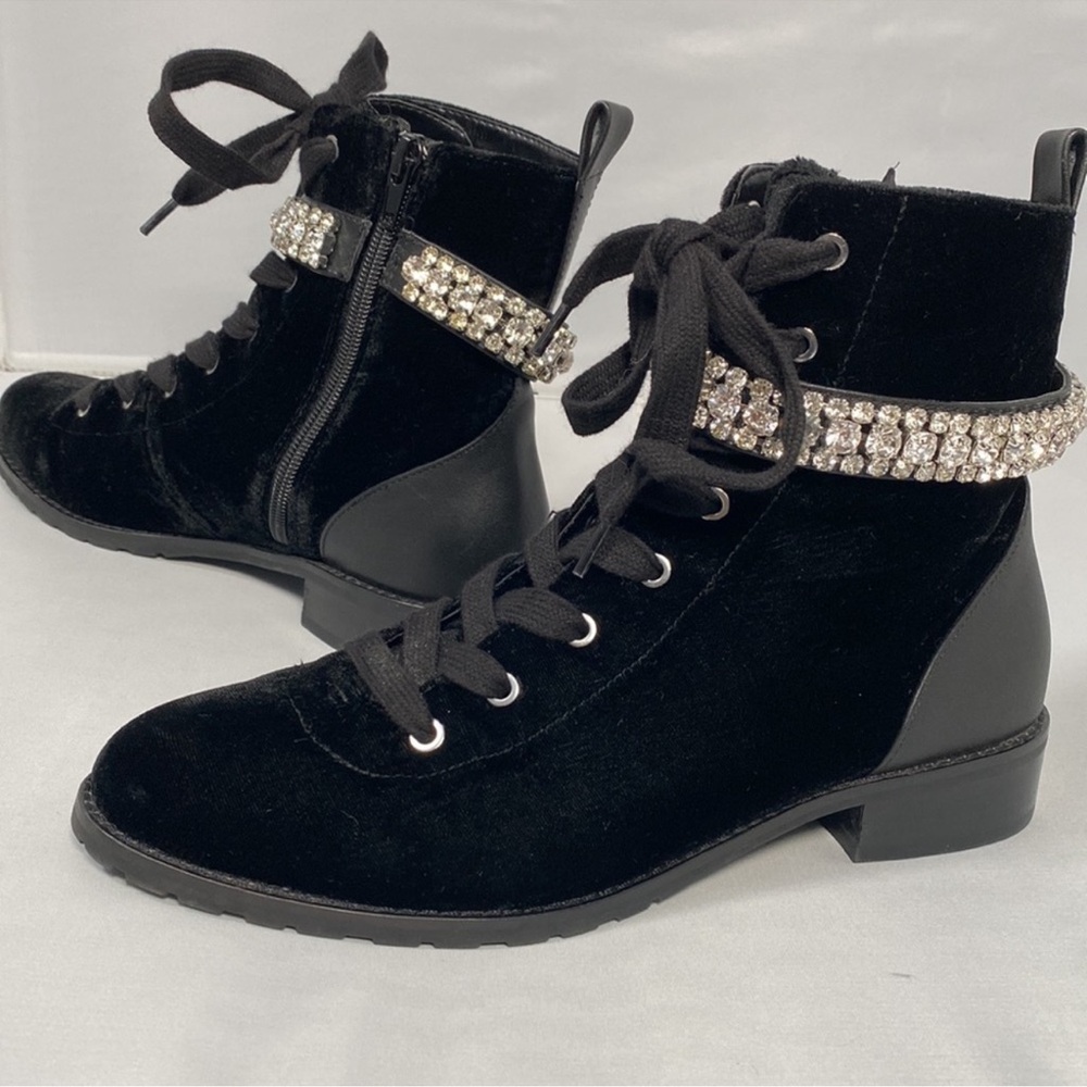 WHBM Haisley Velvet Flat Boot